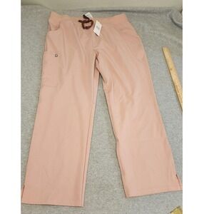 NWT FIGS Kade Cargo Scrub Pants Womens‎ 2XL Regular Pink Technical Collection